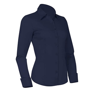 Camisa de mujer de manga larga de gran tamaño de algodón unisex de poliéster de color con logotipo personalizado OEM a precio mayorista - Product Image 2