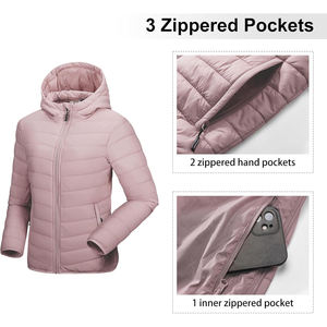 Chaqueta acolchada de moda para mujer, abrigo de invierno cálido acolchado largo de gran tamaño, prendas de vestir exteriores con capucha, aspecto callejero moderno informal a la moda - Product Image 2