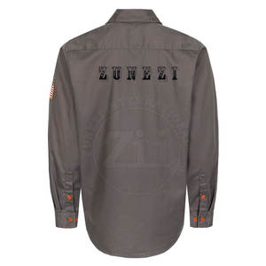 Camisas de Soldadura FR para Hombre, Transpirables, con Logotipo Personalizado, de Alta Calidad, Impermeables, Resistentes al Calor de 250C-400C, Tallas Grandes - Product Image 3