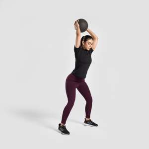 Leggings SupremeFlix marron coupe slim style sport extensible en Spandex et Nylon Taille XL 3XL avec logo à la taille et motif en maille sans couture pour le yoga - Product Image 4