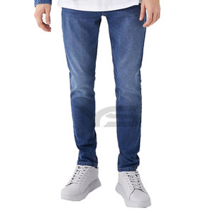 Top Quality Wholesale Custom Washed Pure <b>Denim</b> Jeans Street Trend Retro Pants Slim Fit Straight-Leg Jeans for Fen - Product Image 6