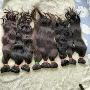 Extensions de cheveux Remy indiens vierges à double trame, noir naturel, longueur de 30 pouces, perte libre, style boucles printanières, bon marché, excellent - Product Image 3