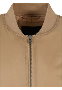 Veste personnalisée en satin pour hommes, blouson court en tissu de nylon épais, blouson aviateur en satin noir surdimensionné pour l'hiver avec streetwear - Product Image 2