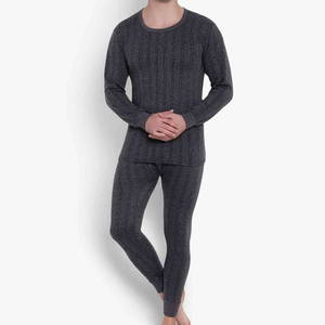 <b>Men</b> <b>Thermal</b> Suits-Plain Dyed Quick Dry Breathable 100% Cotton Customizable Colors Logo Top Selling Reasonable Price All Seasons - Product Image 3
