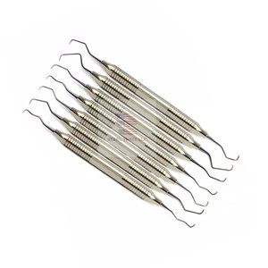 Ensemble de 7 instruments dentaires chirurgicaux Curettes dentaires parodontales Gracey - Product Image 3