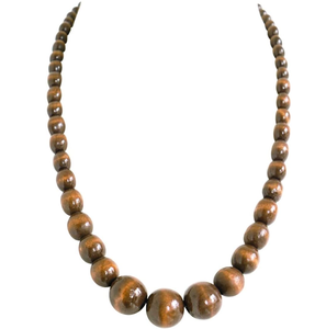 Cuentas de madera Mala Productos de madera hechos a mano Collar colgante Joyería Collar Mala con cuentas - Product Image 1
