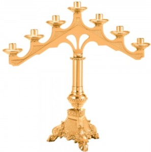 Candelabro de Metal para decoración de Iglesia, candelabro de Altar para ceremonias religiosas de Iglesia, Decoración de mesa de adoración, uso espiritual y sagrado - Product Image 3