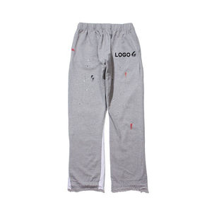 2024 Custom <b>Men's</b> Graffiti Sports <b>Running</b> Trousers Slim Fit Sweatpants with French Terry Cotton Flare Straight Pattern <b>Pants</b> - Product Image 4
