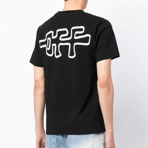 Vente en gros T-shirt lourd surdimensionné personnalisé pour hommes Vintage Neck Line T-shirt noir uni avec options de logo personnalisé élasthanne - Product Image 4