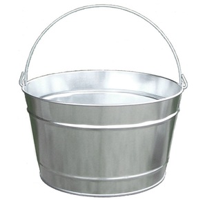 Cubo de cubo de Metal con mango de tendencia lateral, Color Interior azul claro para decoración de jardín, cubos de cubo multiusables - Product Image 4