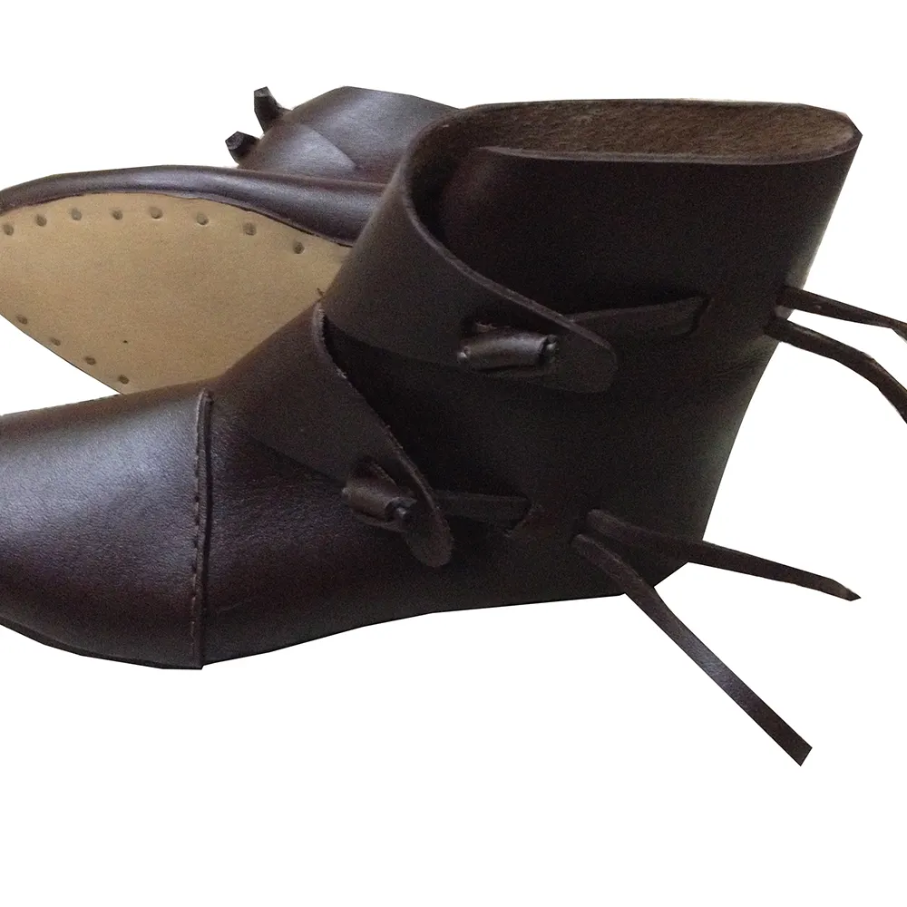 Women's Double Toggle Boots Viking Renaissance Medieval Shoes 