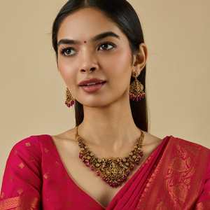 Wedding-Ready Antique Gold <b>Necklace</b> 181296 - Product Image 1