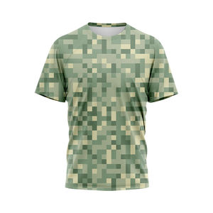 Venta al por mayor personalizable 100% algodón con cuello en V Camisetas manga corta para hombres Fitness Crew para la caza al aire libre - Product Image 5