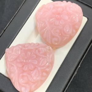 Belle main poire forme rose opale sculpté pierres précieuses gouttes changement de couleur naturelle optique spécial bijoux bricolage - Product Image 1