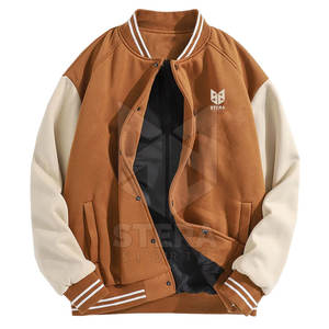 Chaqueta Letterman con estilo para hombre Diseño único de algodón 100% de alta calidad con cuello levantado - Product Image 1