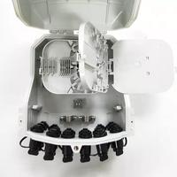 Boîte à bornes NAP 16 ports pour FTTH FTTX FTTB + PLC Splitter Pigtail SC APC Pole Mount + OTB Box Fiber Network avec connecteur LC