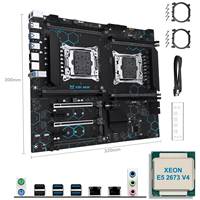 Prix Usine MACHINIST X99 MD8 Double Processeur avec E5 2673 V4, 8 Emplacements DDR4, Station de Travail Serveur IA pour le Rendu et l'Informatique Multitâches