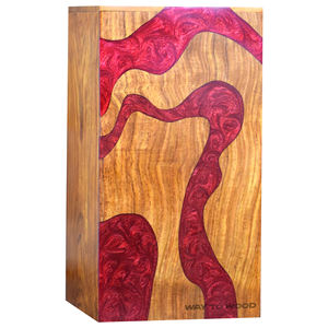 Urnes artisanales de qualité supérieure avec urne en bois incrustée de résine océanique pour cendres humaines-Urnes de crémation pour enterrement ou affichage à la maison- - Product Image 5