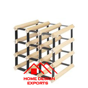 Dernier modèle Porte-bouteilles en bois de manguier massif Porte-bouteilles sur pied pour porte-bouteilles de bière et de vin Meilleure vente Décoration intérieure Meilleure vente Maison - Product Image 1