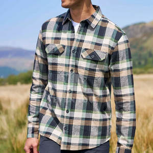 Camisa de Franela Cepillada Premium, Material Transpirable y Cálido, Patrón Clásico a Cuadros, Corte Relajado, Ideal para Salidas - Product Image 4