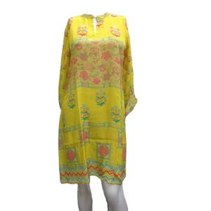 High Quality <b>Women's</b> Vibrant Viscose Crepe Kurti with Digital Print for Casual Wear Available at Best Price - Product Image 1