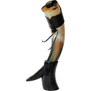 Support à bière viking personnalisable en corne de vache africaine de luxe, poli, écologique, motif animal, capacité de 300 ml à 1000 ml - Product Image 5