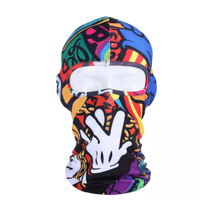 Masque de ski pro sublimé avec logo personnalisé pour hommes = nouveau design de couverture intégrale avec tissu commun de style caractère - Product Image 1