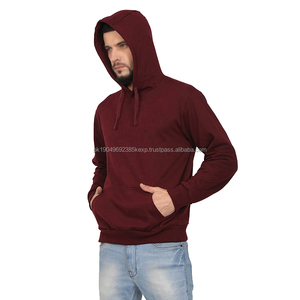 Heavyweight Embroidered Long Sleeve Men's Hoodies Custom Printed Solid Color Pullover Jumpers for Adults and <b>Boys</b> Winter Wear - Product Image 2