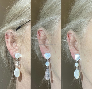 High Quality New Resin Inlay Circle <b>Earrings</b> Classic <b>Earrings</b> for Anniversary Engagement Gift Party Wedding - Product Image 3