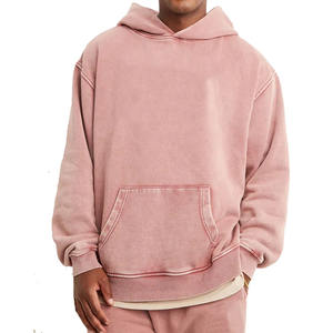 Sudaderas con capucha de gran tamaño para hombre de alta calidad 100% algodón sólido impermeable Anti-retráctil Casual tejido forrado diseño precio competitivo - Product Image 1