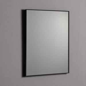 Miroir mural 60x80 avec cadre en PVC et bord noir mat - Product Image 1