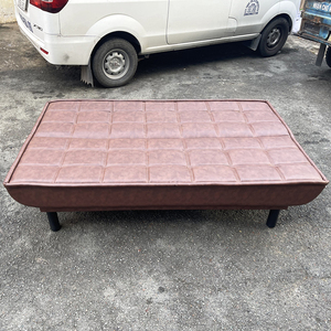 Modern 1.8m Convertible <b>Sofa</b> <b>Bed</b> HOBS01N Brown with Reclining and Foldable Features for Living Room and Gym Home Furniture - Product Image 5