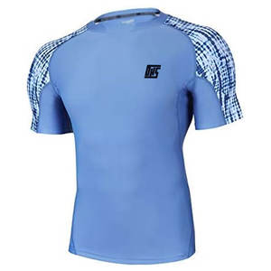 Rashguard à manches courtes, doux, extensible, à séchage rapide, pour la natation, le surf et l'entraînement physique - Product Image 1