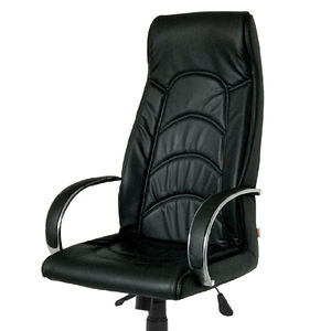 Chaise de bureau moderne Saray Boss élégante Nouveau design ergonomique pivotant avec cuir véritable et métal Fabriqué en Turquie - Product Image 3