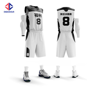 Maillots de basket-ball en polyester personnalisés pour adultes avec logo couleur short et délai d'exécution rapide - Product Image 3