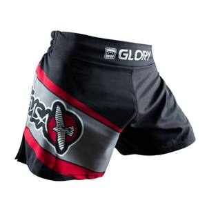 Shorts de combat MMA respirants à séchage rapide, taille mi-haute, professionnels pour le kickboxing, la lutte, le grappling, le striking, le sparring et l'entraînement en salle de sport, en maille - Product Image 2