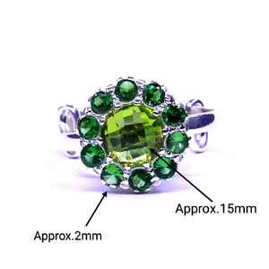 Bague perle turquoise plaquée or classique en argent sterling 925 - Product Image 3