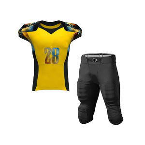 Camiseta de fútbol juvenil personalizada para hombres y mujeres, malla transpirable impresa, nombre y número de equipo de fútbol americano, opción de talla grande - Product Image 1