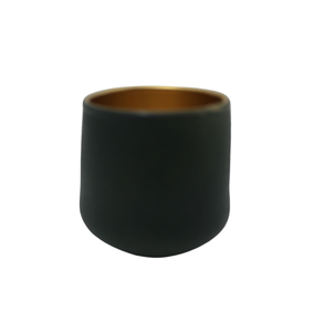 Modern Design Classic <b>Decorative</b> Glass Votive <b>Jar</b> Brown Color with Embossed Iron Home Christmas Party Tabletop Wholesale Bulk - Product Image 2