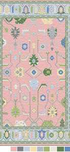 Hand-Knotted Oushak Wool Rugs 10x12 Ft Beautiful Multi-Color Abstract Pattern High Quality Handmade for Living room hotels - Product Image 3