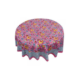 Mantel de Fiesta Floral Jacquard de Venta Caliente, Estampado a Mano, 100% Algodón, 20 Hojas, 275 cm - Product Image 3