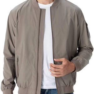 Chaqueta Bomber de Piloto para Hombre, Diseño Liso, Venta al por Mayor, Primavera-Otoño, Corte Ajustado - Product Image 1