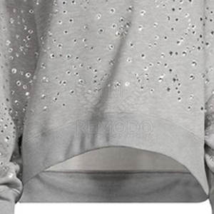 Oferta Especial: Sudaderas de Punto con Pedrería para Mujer, Estilo Urbano, Brillantes, Transpirables, Ecológicas, con Color Personalizado en la Parte Delantera - Product Image 3