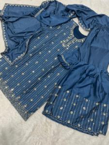 Grossiste indien Ensemble Plazzo 3 pièces prêt à l'emploi de haute qualité avec Dupatta pour tenue occasionnelle de mariage et de fête au meilleur prix - Product Image 4