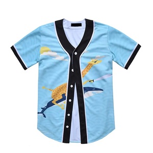 Logo personnalisé nom vente en gros ensemble de chemises de baseball personnalisées pour adultes à rayures vintage impression numérique vêtements de softball coton spandex respirant - Product Image 5