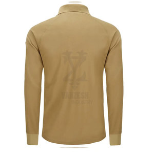 Entraînement de performance personnalisé pour hommes polo à poche à manches longues et à manches poitrine combatable - Product Image 2