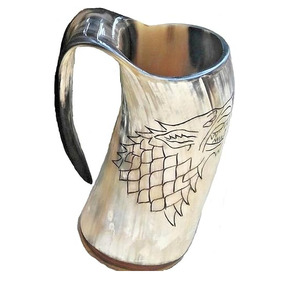 Mug en corne de haute qualité, personnalisable, vente de mugs en corne pour boire, mug à bière en corne, style nautique, qualité supérieure - Product Image 2