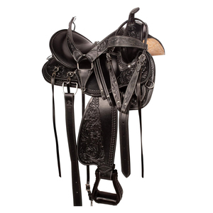 Selle de cheval en cuir véritable pour la course Selle d'équitation de haute qualité Selle en cuir de haute qualité - Product Image 2