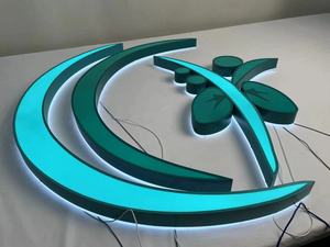 Cửa hàng ngoài trời phía trước và phía sau dẫn ánh sáng. 3D Acrylic dẫn dấu hiệu, ánh sáng phát ra Diode .. Led kim loại phía trước và trở lại ánh sáng dấu hiệu. - Product Image 5