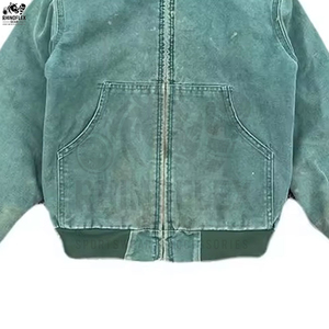 Sweat à capuche zippé délavé unique pour homme, en coton mélangé de base, de haute qualité, fabriqué sur mesure, sweats à capuche zippés délavés - Product Image 6